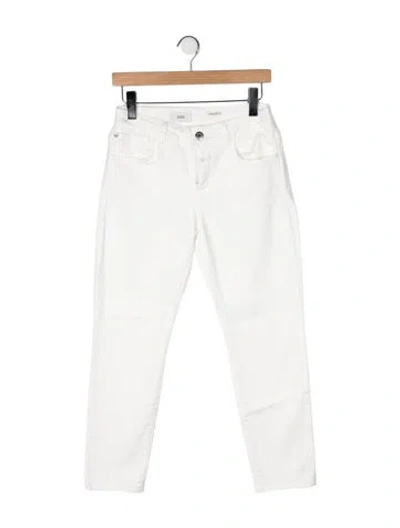 Pre-owned Closed Mid-rise Straight Leg Jeans In White