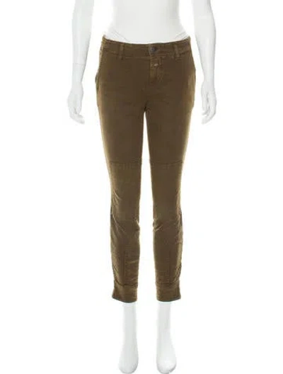 Pre-owned Closed Mid-rise Straight-leg Pants W/ Tags In Green