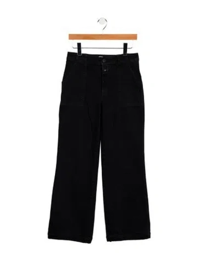 Pre-owned Closed Mid-rise Wide Leg Jeans In Black