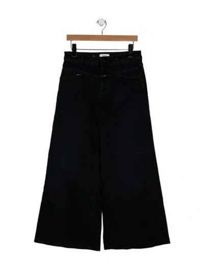 Pre-owned Closed Mid-rise Wide Leg Jeans In Blue