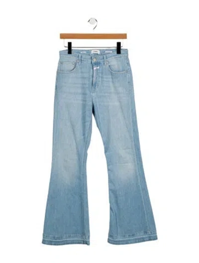 Pre-owned Closed Mid-rise Wide Leg Jeans In Blue