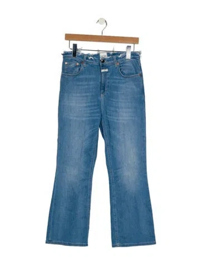 Pre-owned Closed Mid-rise Wide Leg Jeans In Blue