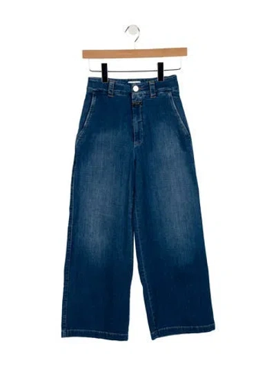 Pre-owned Closed Mid-rise Wide Leg Jeans In Blue