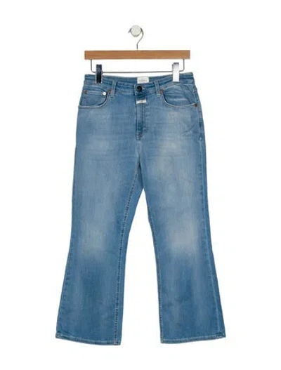 Pre-owned Closed Mid-rise Wide Leg Jeans In Blue