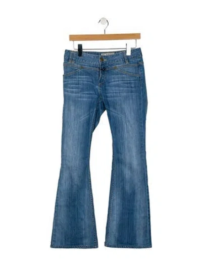 Pre-owned Closed Mid-rise Wide Leg Jeans In Blue