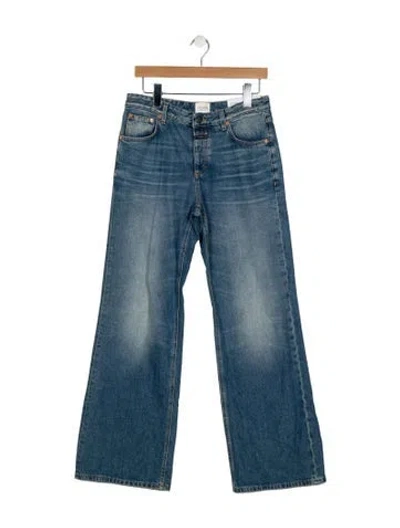 Pre-owned Closed Mid-rise Wide Leg Jeans In Blue