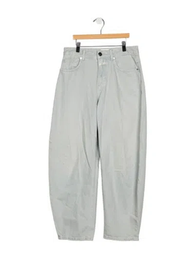 Pre-owned Closed Mid-rise Wide Leg Jeans In Blue
