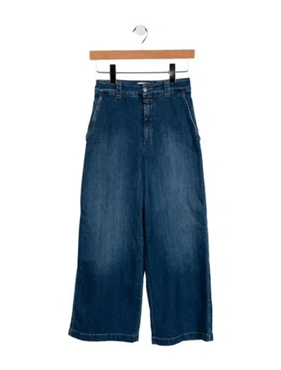 Pre-owned Closed Mid-rise Wide Leg Jeans In Blue