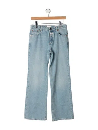 Pre-owned Closed Mid-rise Wide Leg Jeans In Blue