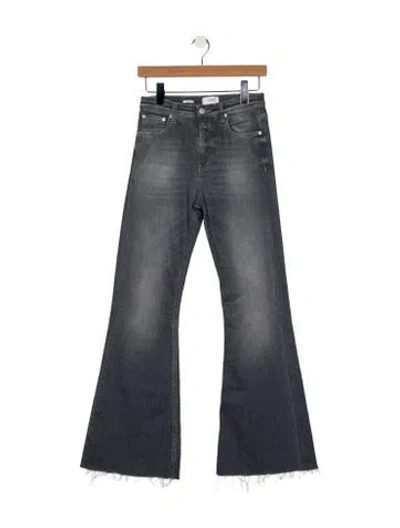 Pre-owned Closed Mid-rise Wide Leg Jeans In Gray