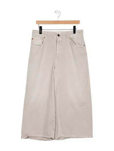 Pre-owned Closed Mid-rise Wide Leg Jeans In Grey