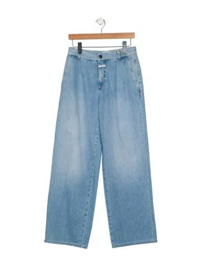 Pre-owned Closed Mid-rise Wide Leg Jeans W/ Tags In Blue