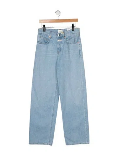Pre-owned Closed Mid-rise Wide Leg Jeans W/ Tags In Blue