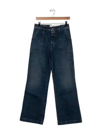 Pre-owned Closed Mid-rise Wide Leg Jeans W/ Tags In Blue