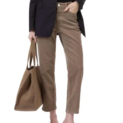 Closed Milo Jean Cut Corduroy Pants In Clay Beige In Brown