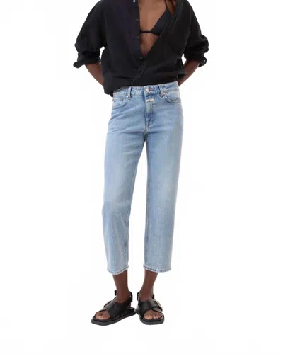 Closed Milo Mid Slim Straight Leg Jeans In Light Blue