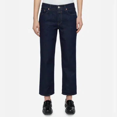 Closed Milo Straight Leg Jean In Dark Blue In Black