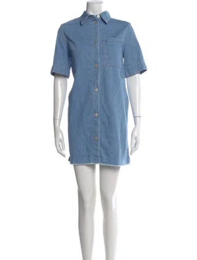 Pre-owned Closed Mini Dress In Blue