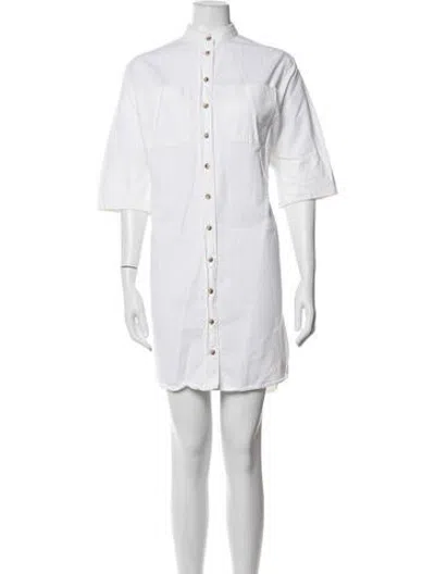 Pre-owned Closed Mini Dress In White