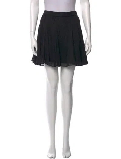 Pre-owned Closed Mini Skirt In Black