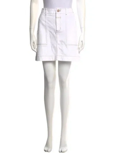 Pre-owned Closed Mini Skirt In Blue