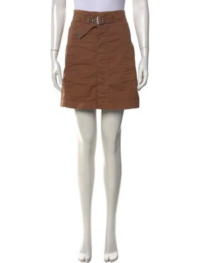 Pre-owned Closed Mini Skirt In Brown