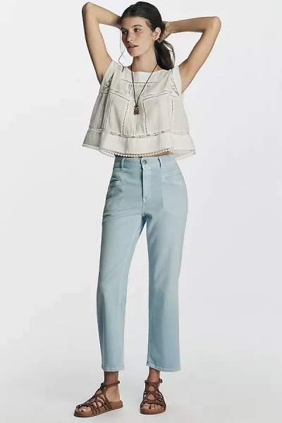 Closed Mira-x Mid-rise Straight-leg Jeans In Blue