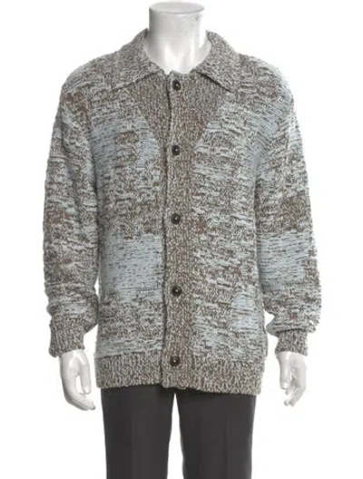 Pre-owned Closed Mock Neck Long Sleeve Cardigan In Multi