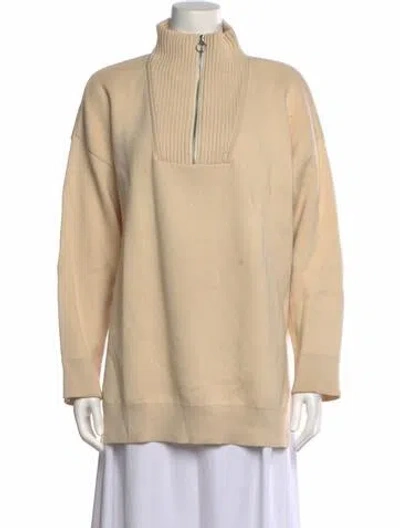 Pre-owned Closed Mock Neck Sweater In Neutrals