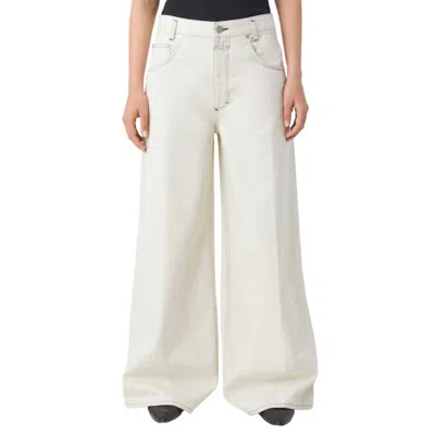 CLOSED MORUS WIDE LEG JEANS IN IVORY