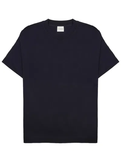 Closed Navy Blue Solid T-shirt