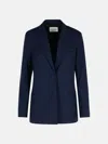 Closed Navy Polyester Blend Blazer In Navy