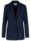 Closed Navy Polyester Blend Blazer In Blue