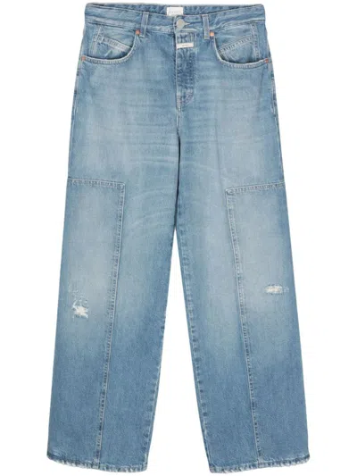 Closed Nikka Mid-rise Wide-leg Jeans In Blue