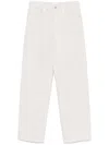 Closed Logo-patch Straight Jeans In Neutrals