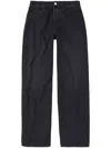 Closed Mid-rise Wide-leg Jeans In Black