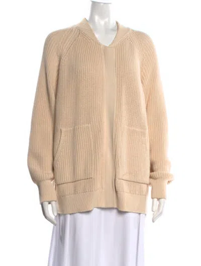 Pre-owned Closed Open Front Sweater In Neutrals