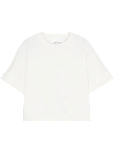 Closed Logo-embossed Cotton T-shirt In White