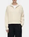 Closed Organic Cotton Troyer Zip Knit Sweater In Beige In Neutral