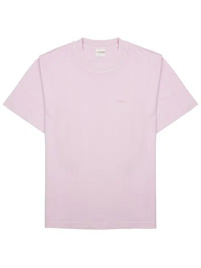 Closed Organic Cotton T-shirt For Men - Ss26 In Pink