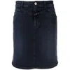 Closed Organic Denim Mini Skirt In Blue