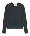 Closed Organic Wool-silk Jumper In Black