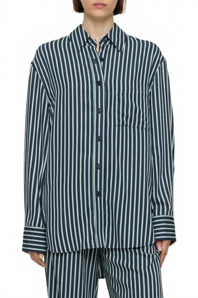 Closed Oversize Shirt In Dark Night In Multi