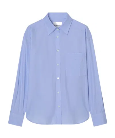 Closed Oversized Cotton Shirt In Blue