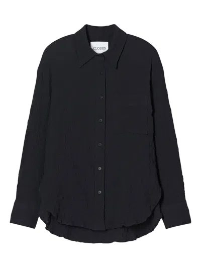 Closed Oversized Shirt In Black
