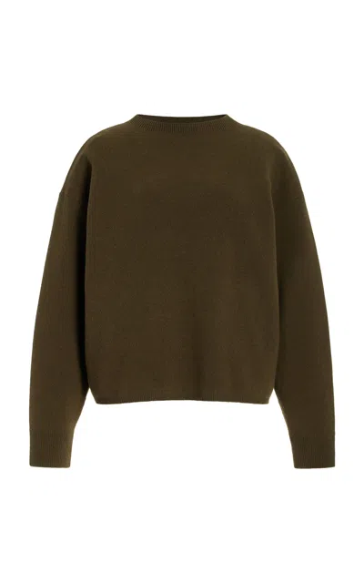 Closed Oversized Wool Jumper In Green