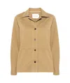 Closed Panelled Twill Shirt Jacket In Nude