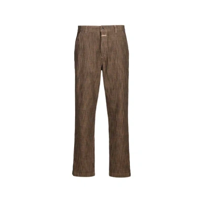 Closed Pantalon Tissé Droit Toledo In Brown