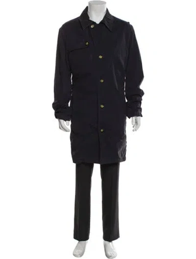 Pre-owned Closed Parka In Blue