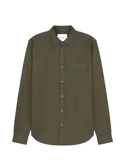 Closed Patch-pocket Shirt In Green